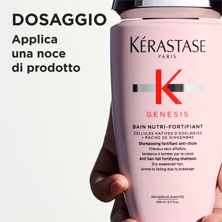 Kérastase Genesis Bain Nutri-Fortifiant shampoo idratante e rivitalizzante anti-caduta dei capelli