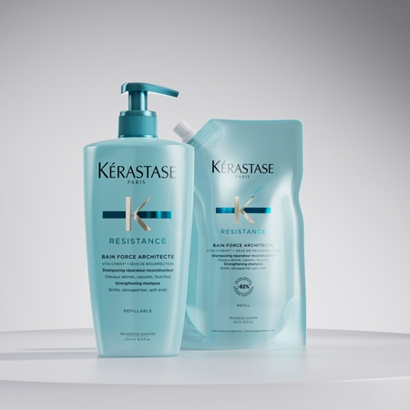 Kérastase Résistance Bain Force Architecte champú fortificante para cabello debilitado y ligeramente dañado