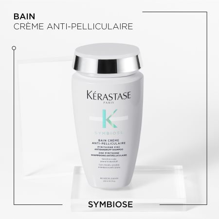 Kérastase Symbiose Bain Crème Anti-Pelliculaire Schampo mot mjäll för känslig hårbotten