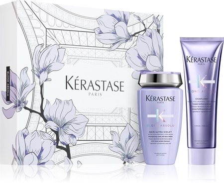 Kérastase Blond Absolu Spring set cadou (pentru păr în nuanțe reci de blond, decolorat sau șuvițat)