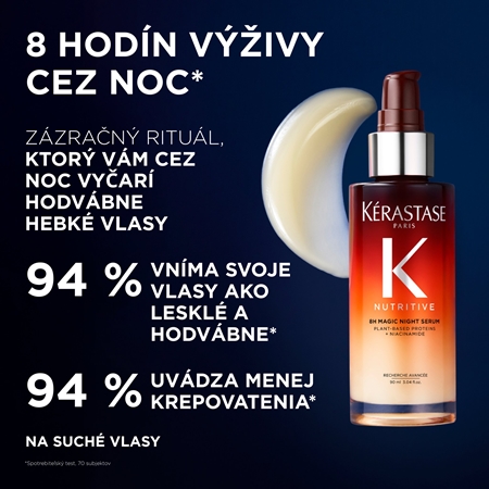 Kérastase Nutritive 8H Magic Night Serum regeneračné nočné sérum s revitalizačným účinkom na vlasy