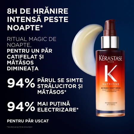 Kérastase Nutritive 8H Magic Night Serum ser de noapte pentru regenerarea pielii cu efect de revitalizare pentru păr