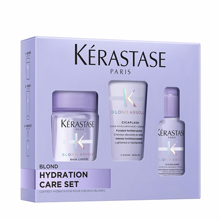 Kérastase Blond Absolu Hydration Care Set Dāvanu komplekts blondiem matiem un balinātām matu šķipsnām