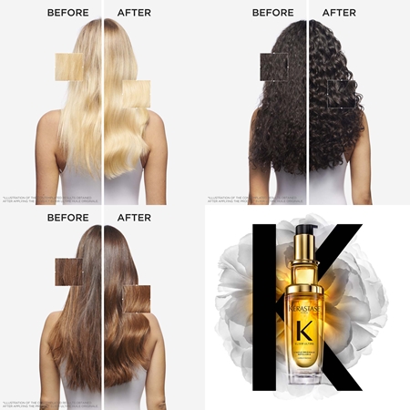 Kérastase Elixir Ultime Huile Originale conditionnement avantageux pour des cheveux brillants et doux
