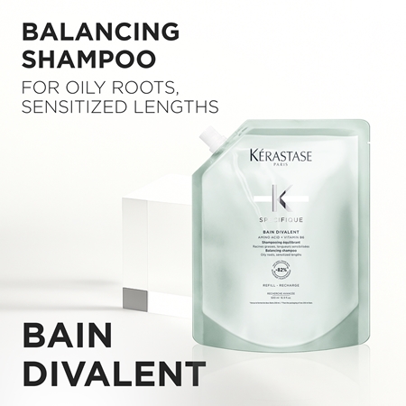 Kérastase Specifique Bain Divalent Deep Cleanse Clarifying Shampoo for oily scalp