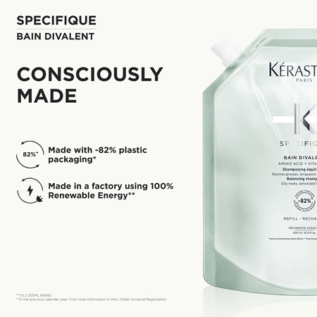 Kérastase Specifique Bain Divalent Deep Cleanse Clarifying Shampoo for oily scalp