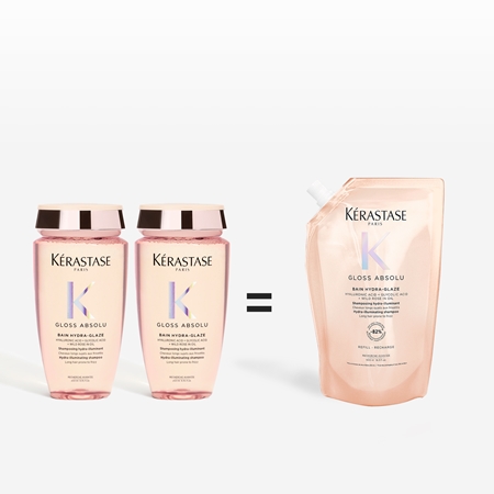 Kérastase Gloss Absolu Bain Hydra-Glaze szampon do nabłyszczania i zmiękczania włosów