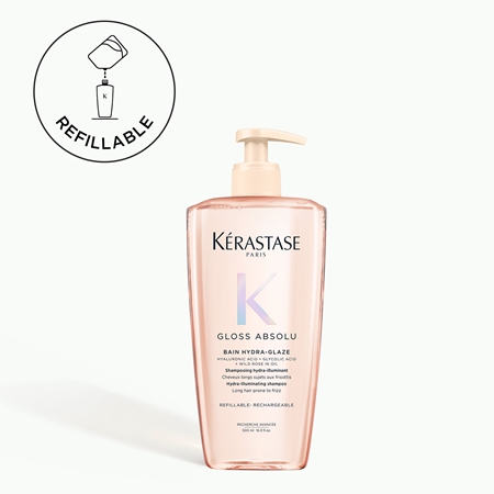 Kérastase Gloss Absolu Bain Hydra-Glaze szampon do nabłyszczania i zmiękczania włosów