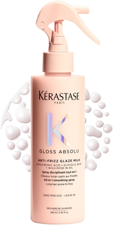 Kérastase Gloss Absolu Anti-Frizz Glaze Milk σπρέι χωρίς ξέβγαλμα Για λάμψη και απαλότητα μαλλιών