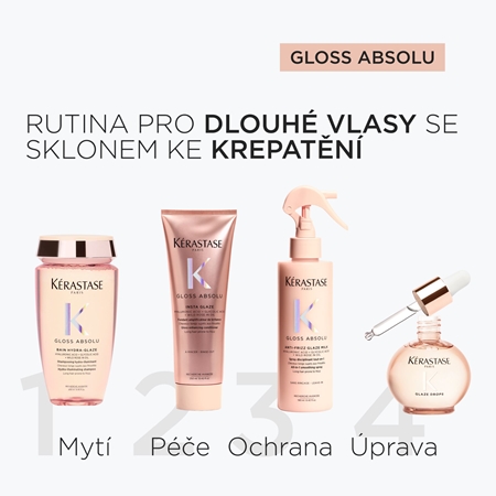 Kérastase Gloss Absolu Glaze Drops vyživující olej na vlasy proti krepatění