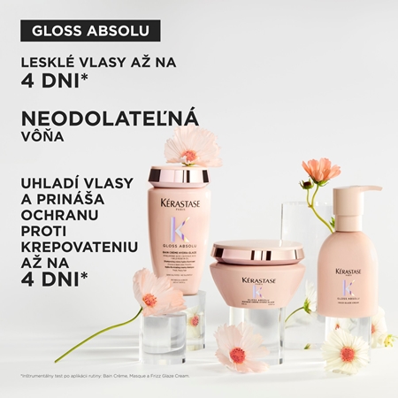 Kérastase Gloss Absolu Masque Créme Hydra-Glaze maska na vlasy pre nepoddajné a krepovité vlasy