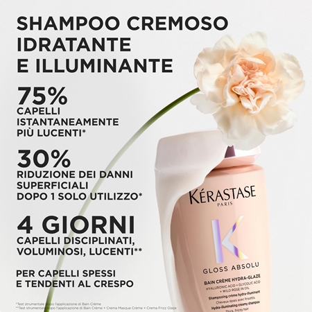 Kérastase Gloss Absolu Créme Bain Hydra-Glaze shampoo per capelli per capelli brillanti e morbidi