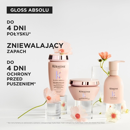 Kérastase Gloss Absolu Créme Bain Hydra-Glaze szampon do kąpieli do nabłyszczania i zmiękczania włosów