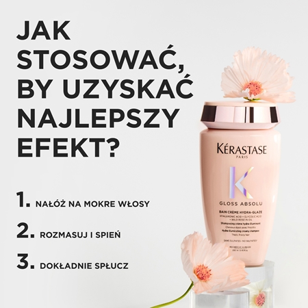 Kérastase Gloss Absolu Créme Bain Hydra-Glaze szampon do kąpieli do nabłyszczania i zmiękczania włosów