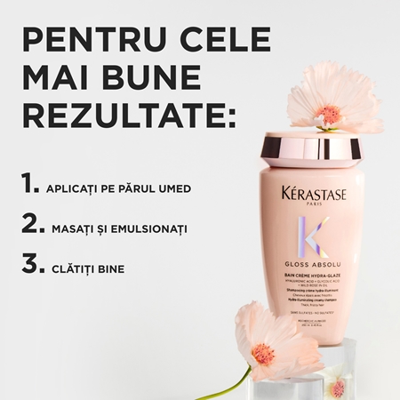 Kérastase Gloss Absolu Créme Bain Hydra-Glaze șampon de baie pentru un par stralucitor si catifelat