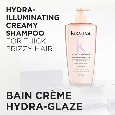 Kérastase Gloss Absolu Créme Bain Hydra-Glaze shampoing bain pour des cheveux brillants et doux