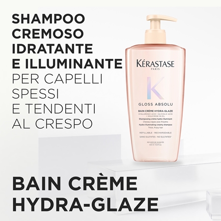 Kérastase Gloss Absolu Créme Bain Hydra-Glaze shampoo per capelli per capelli brillanti e morbidi