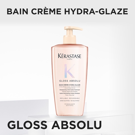 Kérastase Gloss Absolu Créme Bain Hydra-Glaze shampoo per capelli per capelli brillanti e morbidi