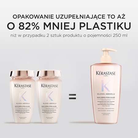 Kérastase Gloss Absolu Créme Bain Hydra-Glaze szampon do kąpieli do nabłyszczania i zmiękczania włosów