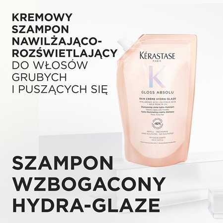Kérastase Gloss Absolu Créme Bain Hydra-Glaze szampon do kąpieli do nabłyszczania i zmiękczania włosów