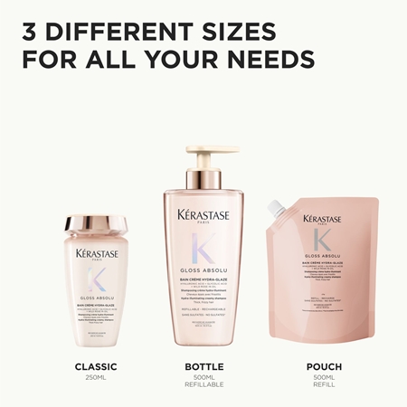 Kérastase Gloss Absolu Créme Bain Hydra-Glaze шампунь для блиску та шовковистості волосся