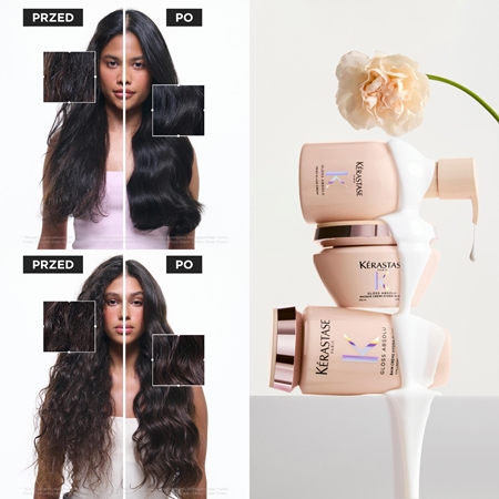 Kérastase Gloss Absolu Frizz - Glaze Cream krem do stylizacji przeciwko puszeniu się włosów