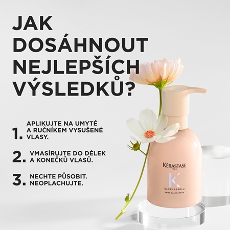 Kérastase Gloss Absolu Frizz - Glaze Cream stylingový krém proti krepatění