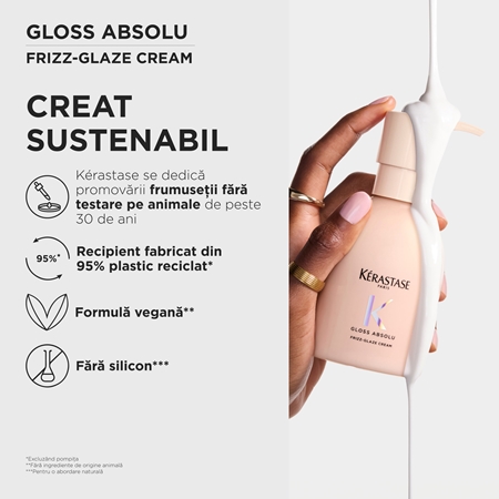 Kérastase Gloss Absolu Frizz - Glaze Cream crema styling anti-electrizare