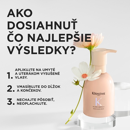 Kérastase Gloss Absolu Frizz - Glaze Cream stylingový krém proti krepateniu