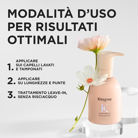 Kérastase Gloss Absolu Frizz - Glaze Cream crema modellante contro i capelli crespi