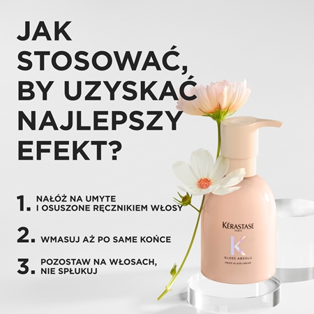 Kérastase Gloss Absolu Frizz - Glaze Cream krem do stylizacji przeciwko puszeniu się włosów
