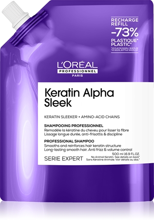 L’Oréal Professionnel Serie Expert Keratin Alpha Sleek Shampoo for smooth-looking hair