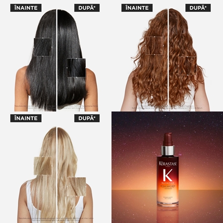 Kérastase Nutritive 8H Magic Night Serum set cadou pentru par uscat