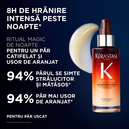 Kérastase Nutritive 8H Magic Night Serum set cadou pentru par uscat