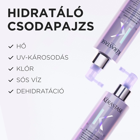 Kérastase Blond Absolu Blonde Guard leöblítést nem igénylő ápolás a haj védelméért és fényéért az összes szőke hajtípusra