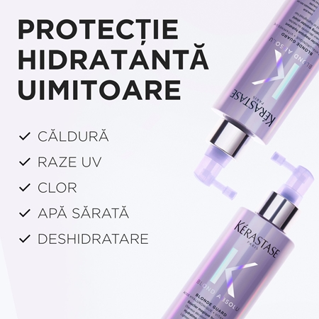 Kérastase Blond Absolu Blonde Guard tratament fără clătire, pentru luciul și protecția culorii părului pentru toate nuantele de blond