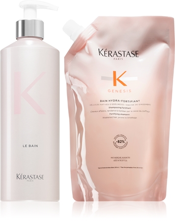 Kérastase Genesis Bain Hydra-Fortifiant šampon proti vypadávání vlasů s pumpičkou