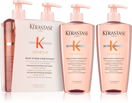 Kérastase Genesis Bain Hydra-Fortifiant vahvistava ja hiustenlähtöä ehkäisevä shampoo