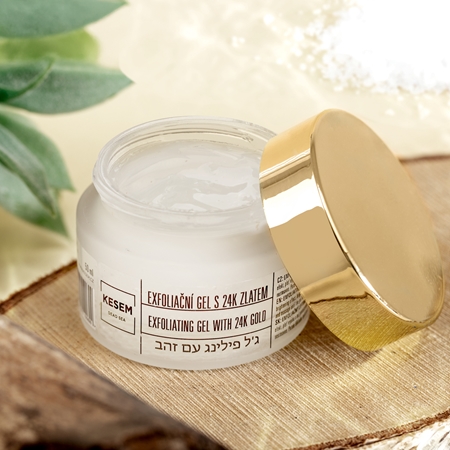 KESEM Exfoliating Gel with 24K Gold gel exfoliante com ouro 24 de quilates