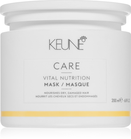 Keune Care Vital Nutrition tápláló és hidratáló hajmaszk regeneráló hatással