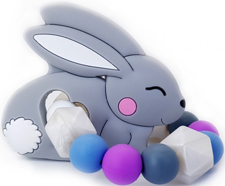 KidPro Teether Bunny Grey chew toy