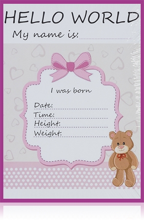 KidPro Milestone Cards Bear For a Baby Girl carduri de referință