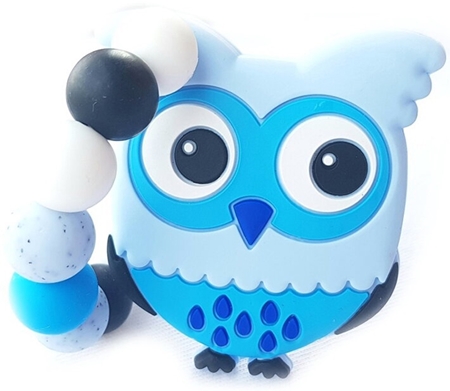 KidPro Teether Owl Blue chew toy | notino.co.uk