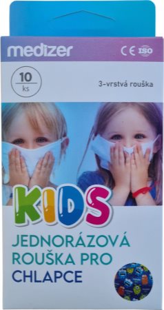 KIDS MEDICAL Detské rúška pre chlapcov jednorazové rúška pre deti