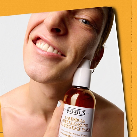 Kiehl's Calendula Deep Cleansing Foaming Face Wash Facial Gel for deep cleansing