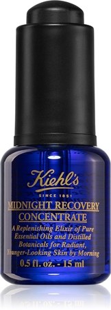 Kiehl's Midnight Recovery Concentrate regeneráló éjszakai szérum minden bőrtípusra, beleértve az érzékeny bőrt is