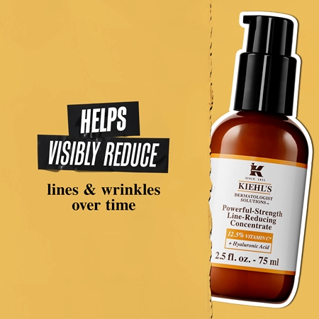 Kiehl's Dermatologist Solutions Powerful-Strength Line-Reducing Concentrate Anti-Rimpel Serum  voor alle huidtypen