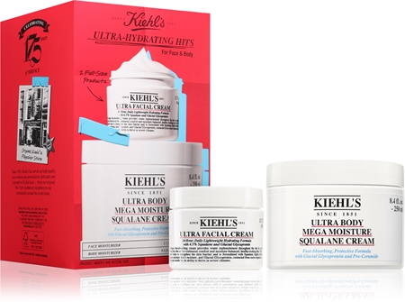 Kiehl's Ultra Body Mega Moisture Squalane Cream Gift Set for body and face for women