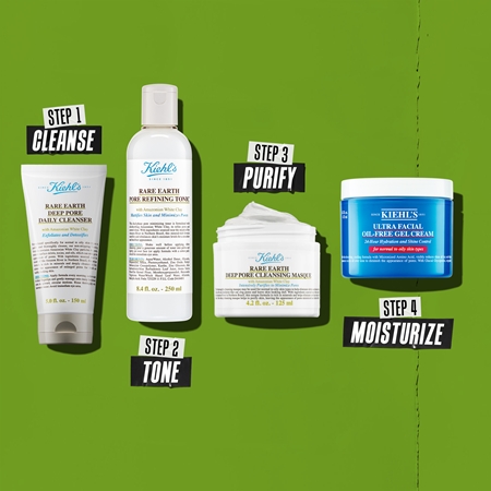 Kiehl's Rare Earth Deep Pore Cleansing Mask Tiefenreinigende Maske zur Reduzierung der Poren