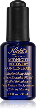 Kiehl's Midnight Recovery Concentrate regeneráló éjszakai szérum minden bőrtípusra, beleértve az érzékeny bőrt is
